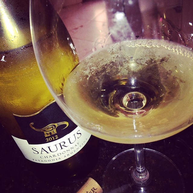 Saurus Chardonnay na minha taça!