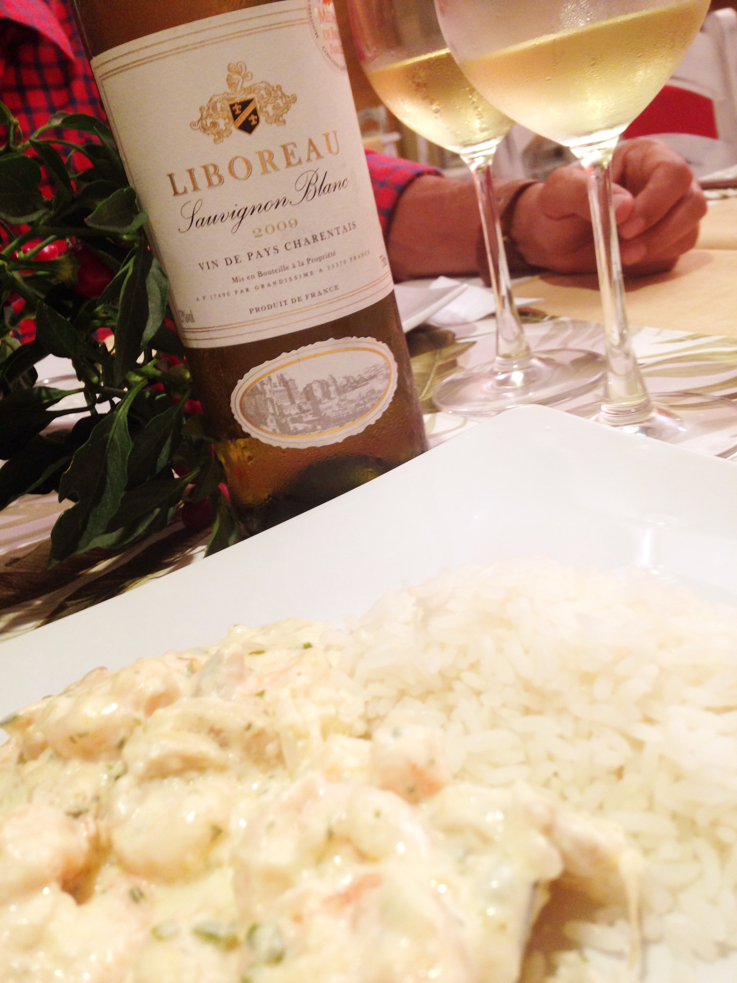 Liboreau Sauvignon Blanc na mesa!