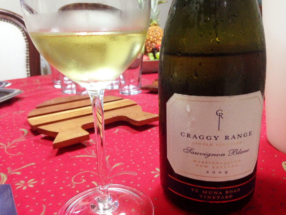 Craggy Range Sauvignon Blanc na minha taça!